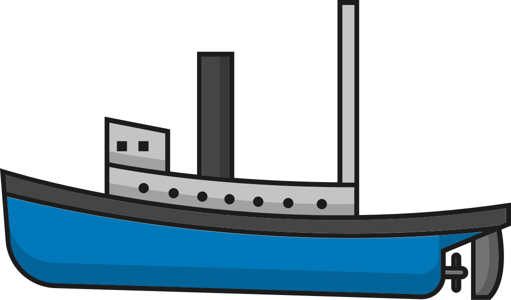 fishing ship vector