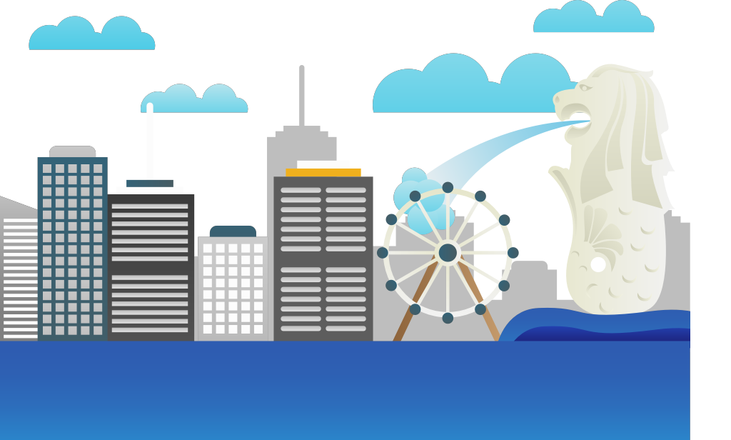 City singapore vector