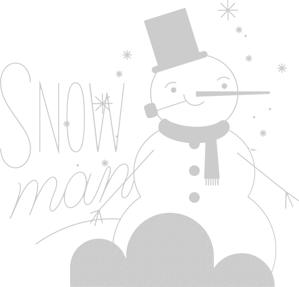 Snowman vector