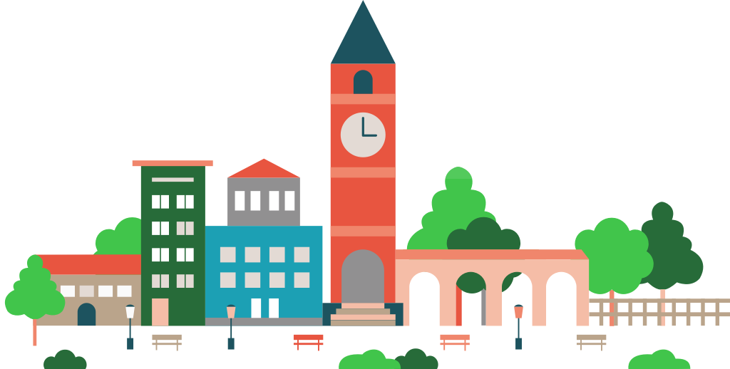 City landscape vector