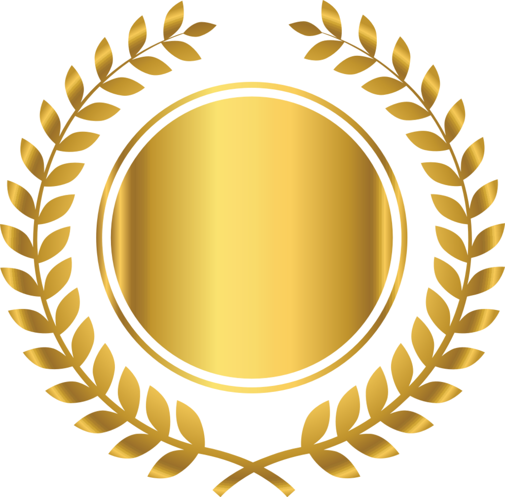 Golden crest vector