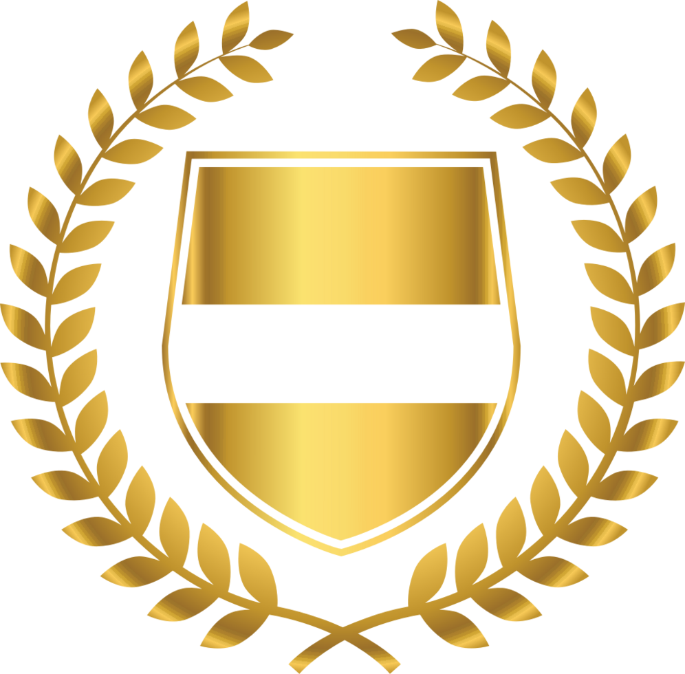 Golden crest vector