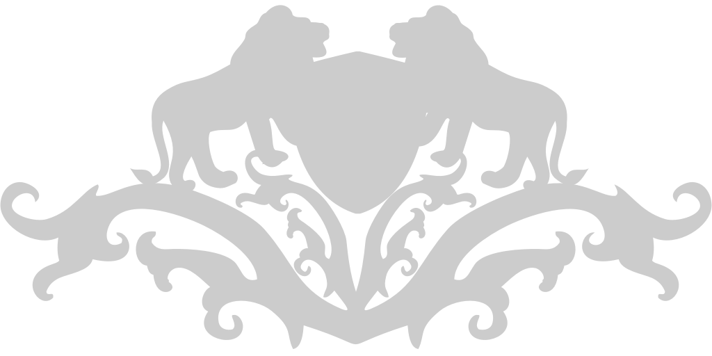 Crest rampant lion vector