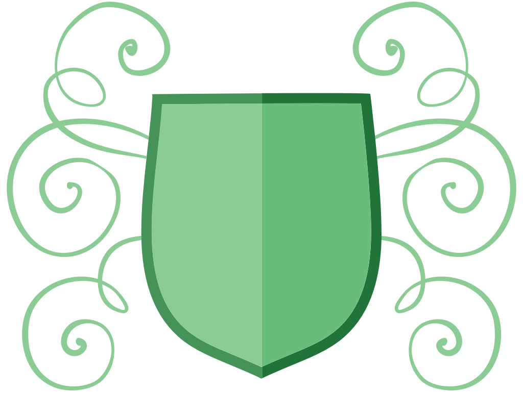 escudo de cresta floral vector