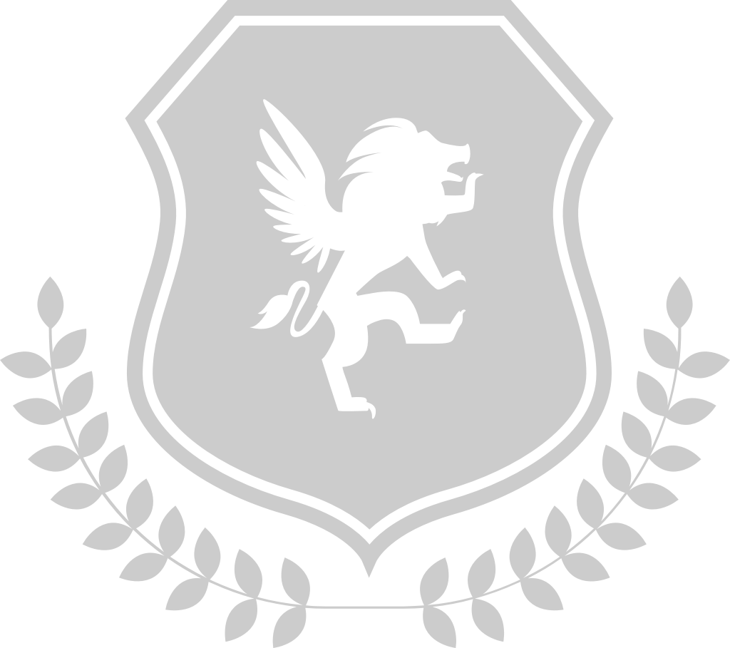 Crest lion rampant  vector