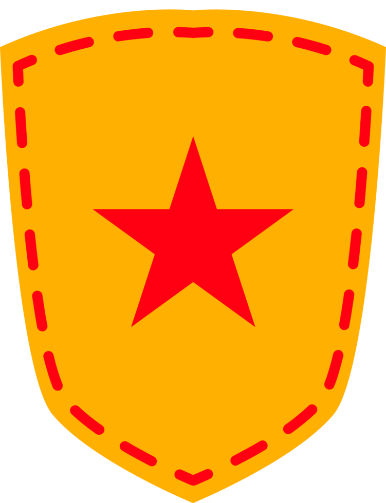 Crest shield star vector