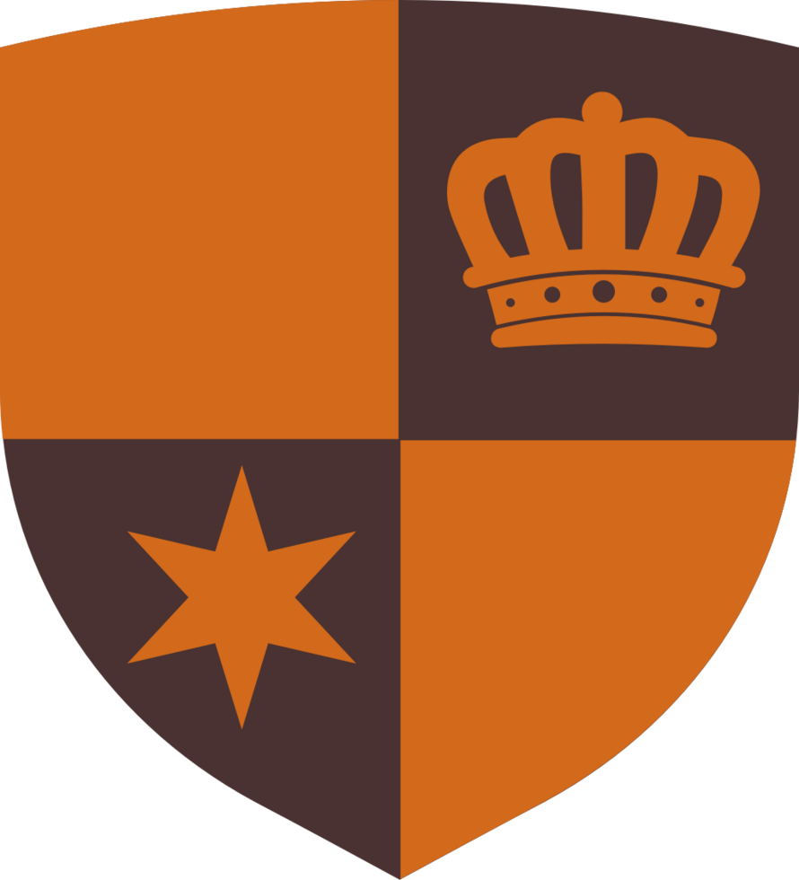 Medieval blason crest vector