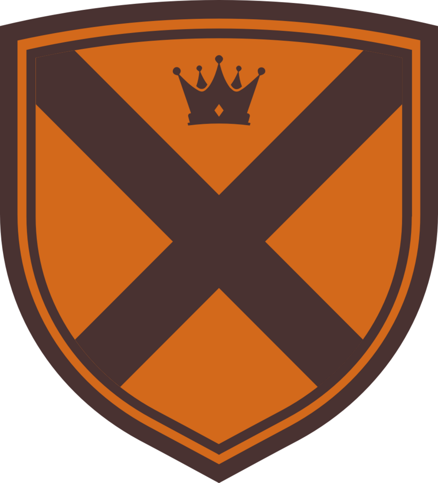 Medieval blason crest vector