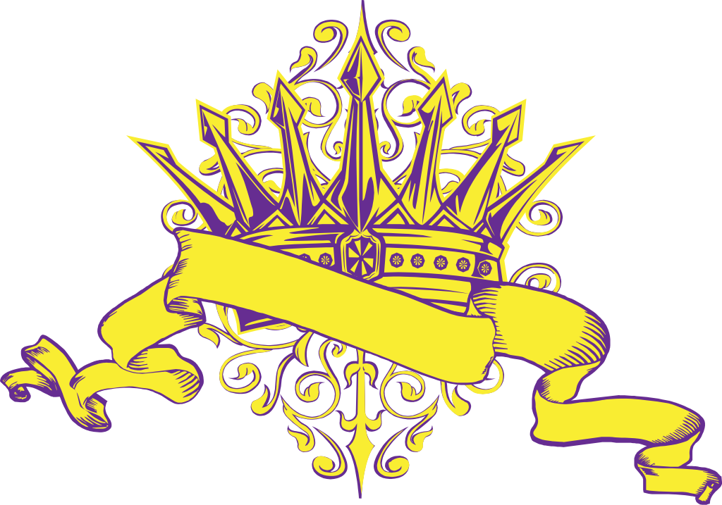 Crown banner vector