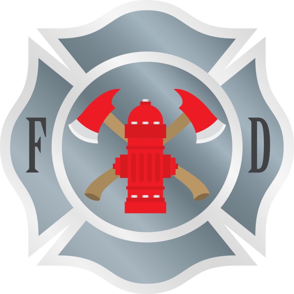 Crest firefighter emblem vector