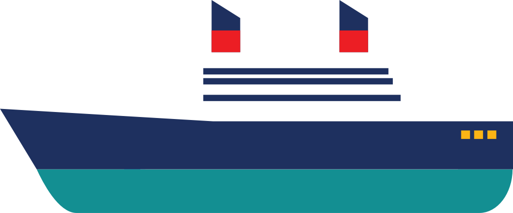 cruise ship vector