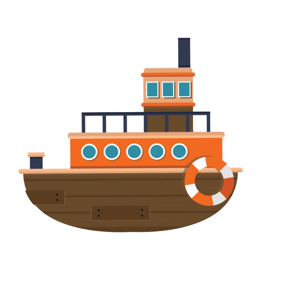 fishing ship vector