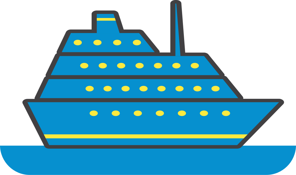 cruise ship vector