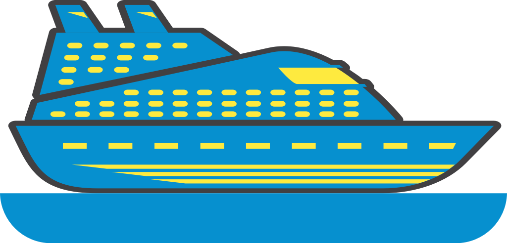 cruise ship vector