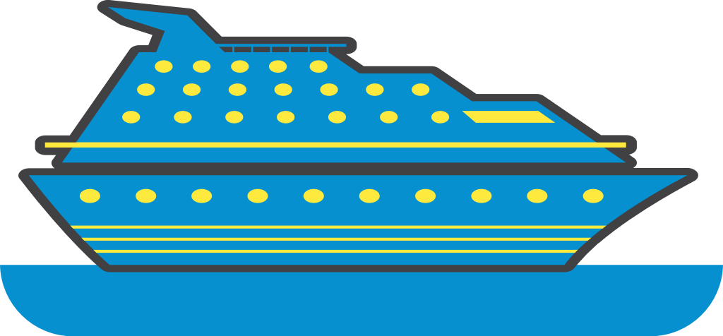 cruise ship vector