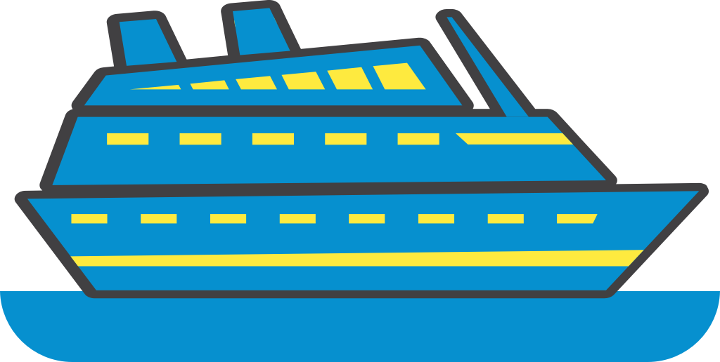 cruise ship vector