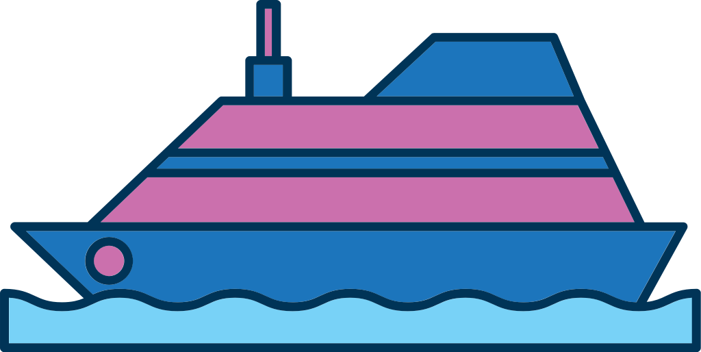 cruise ship vector