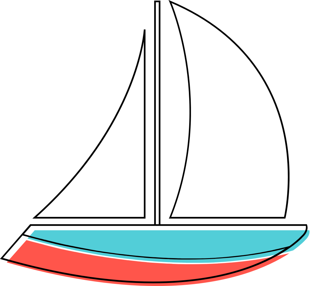 sailboat vector