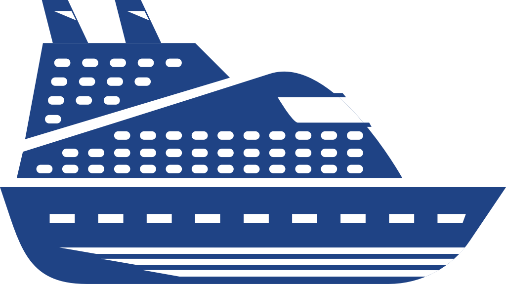 cruise ship vector
