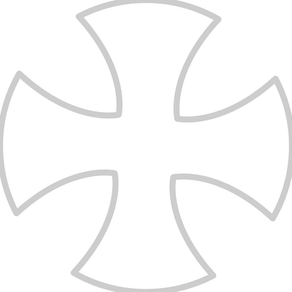 Cross outline vector