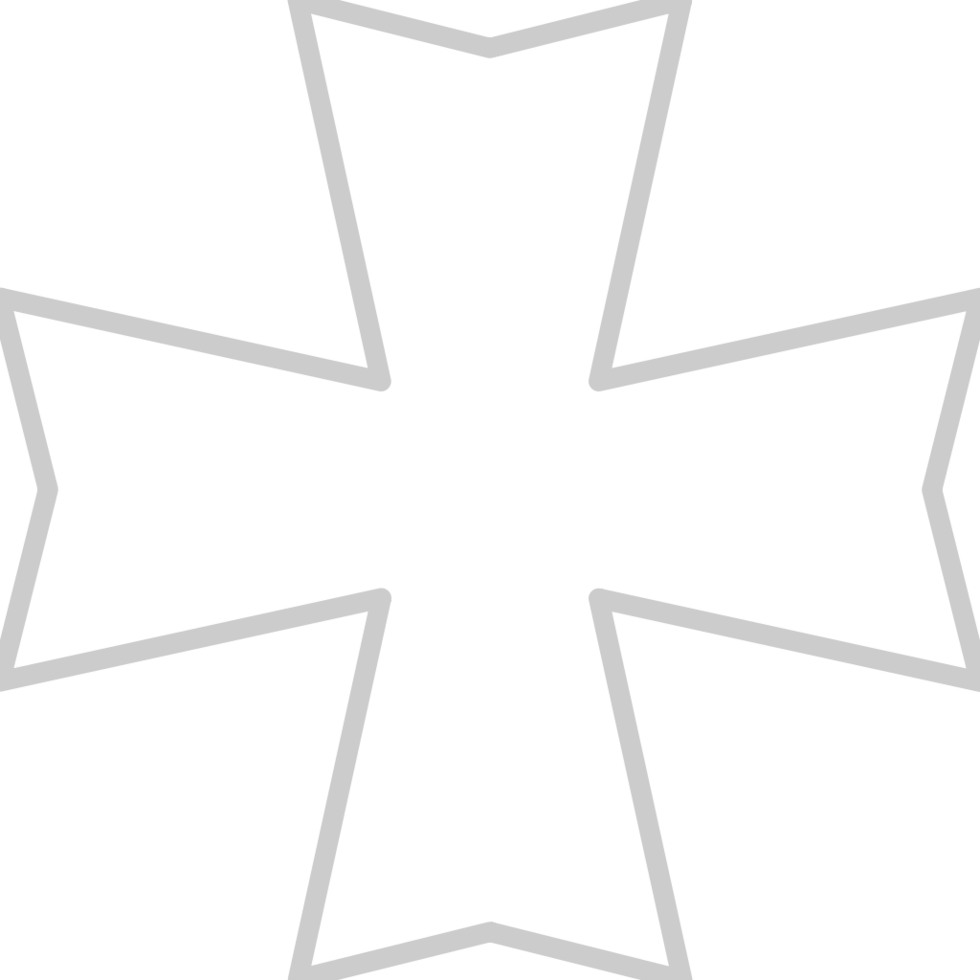 Cross outline vector