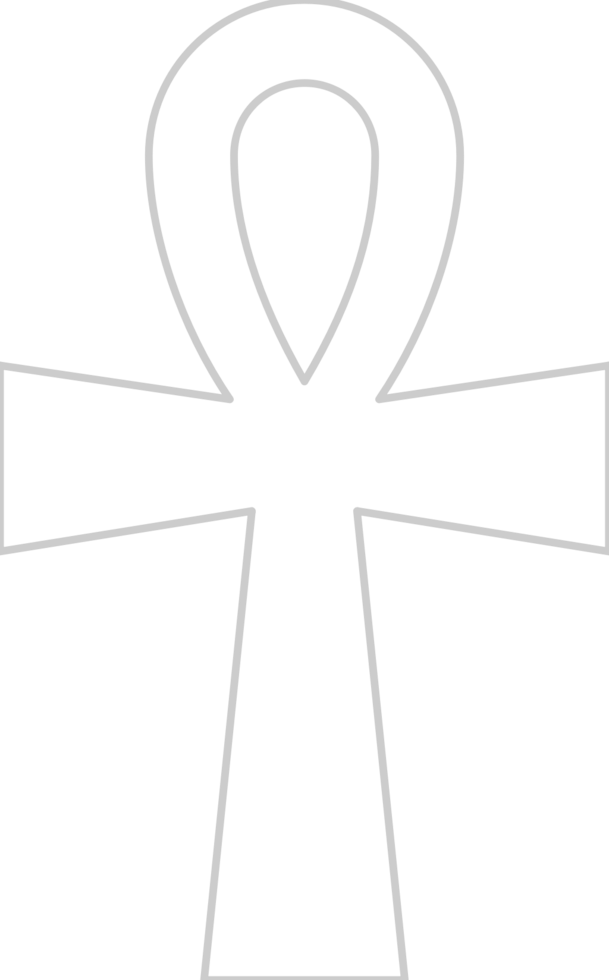 Cross outline vector