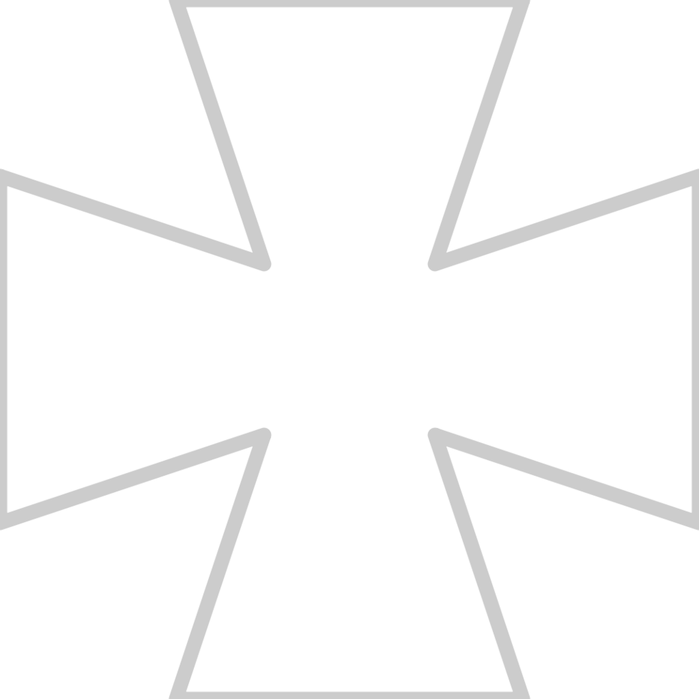 Cross outline vector