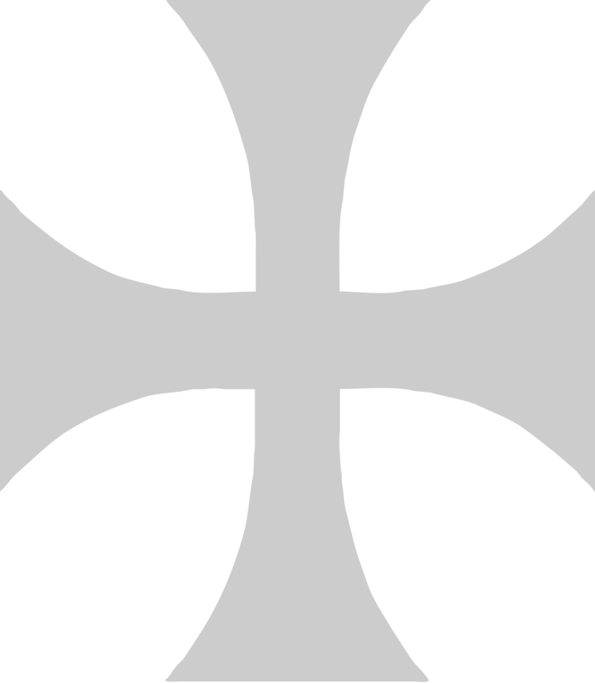 Cross maltese vector