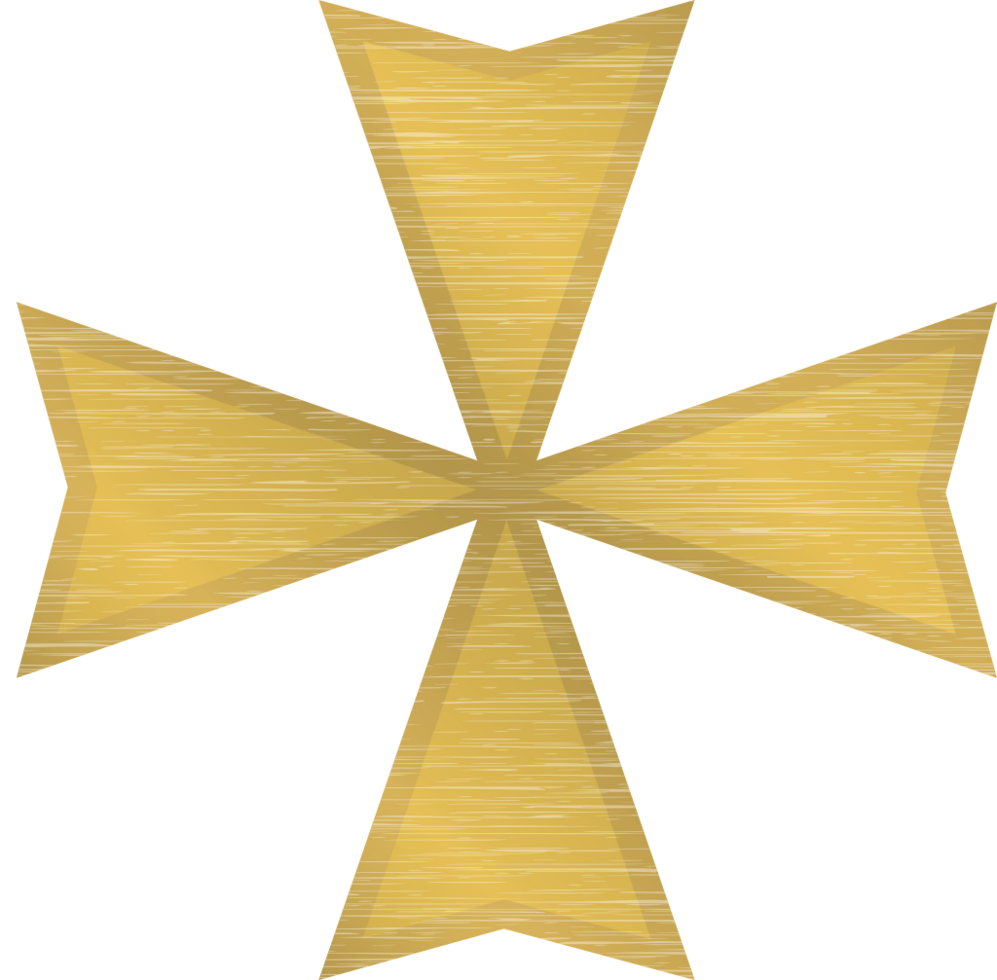 Gold maltese cross 36644686 Vector Art at Vecteezy