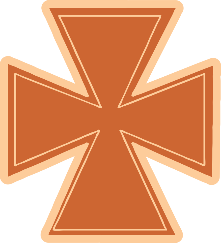 Maltese cross vector
