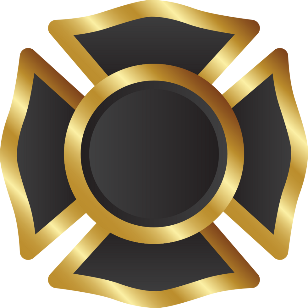 Gold maltese cross vector
