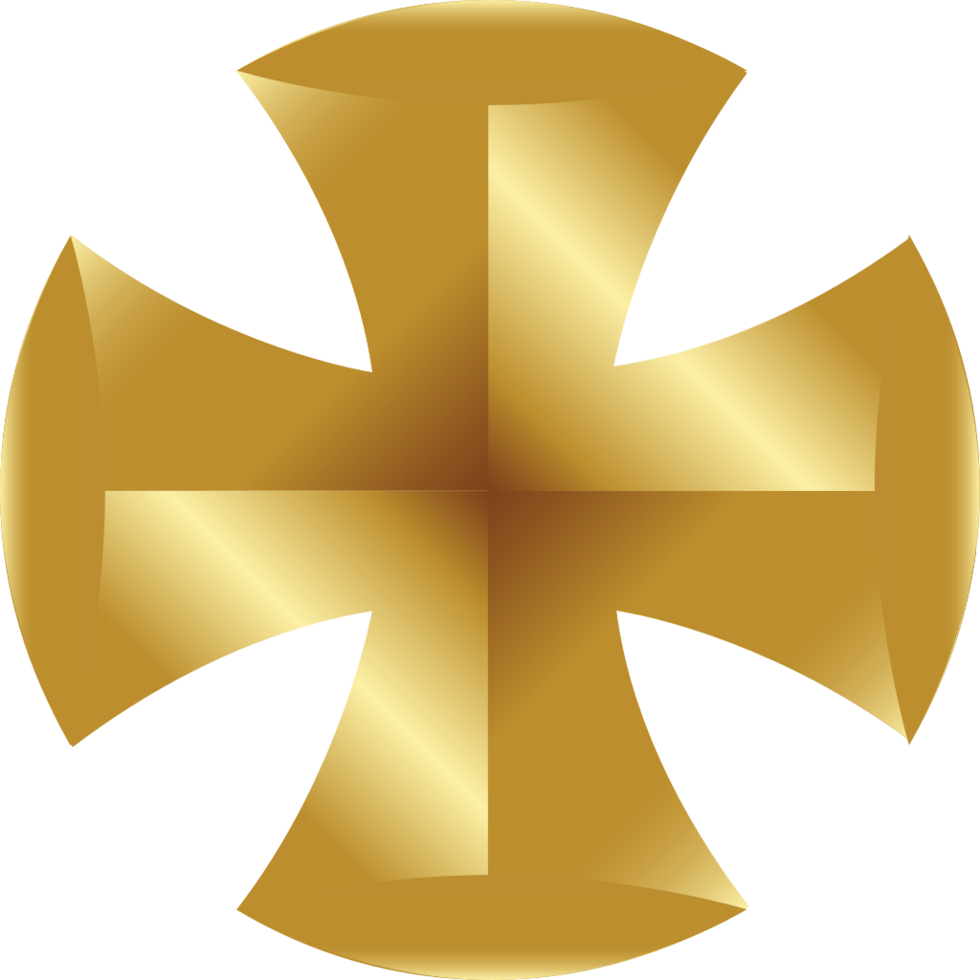 Gold maltese cross 36644712 Vector Art at Vecteezy