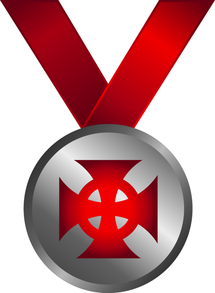 medalla de cruz maltesa vector