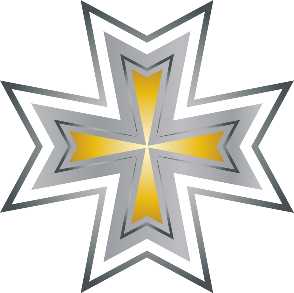Maltese cross vector