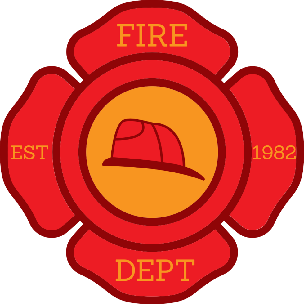 Maltese fire department cross vector