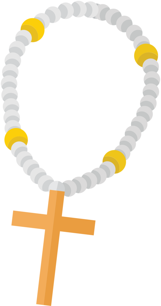 cruz cristiana necllace vector