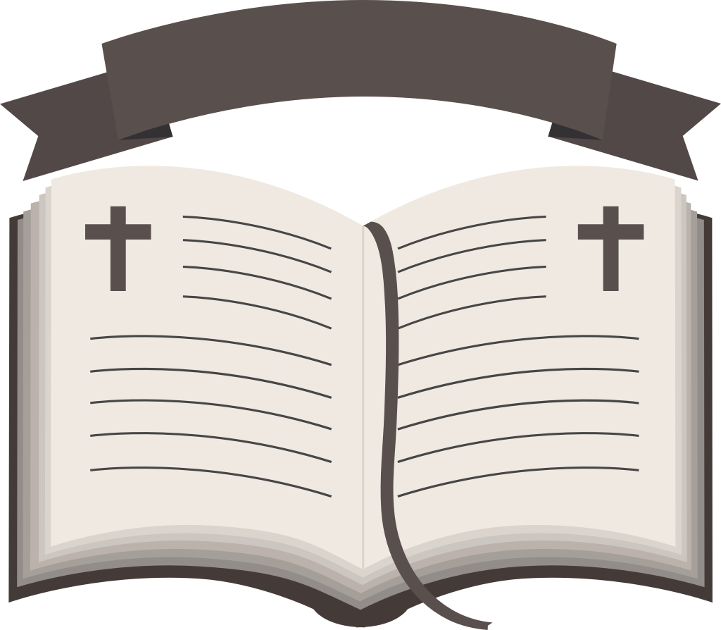 Cross in holy bible vector
