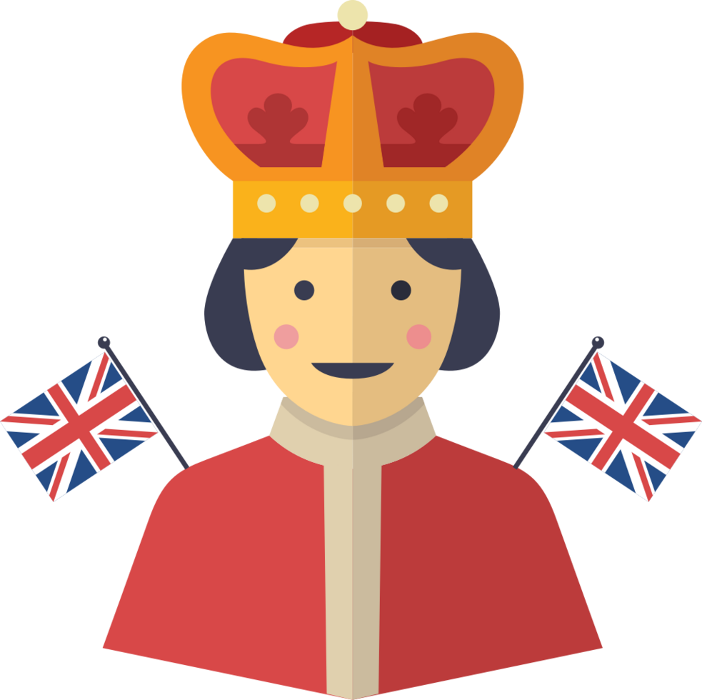 Crown king england vector