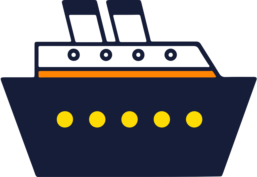 cruise line vector