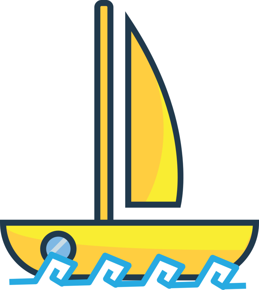 sailboat vector