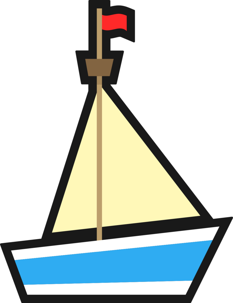 sailboat vector