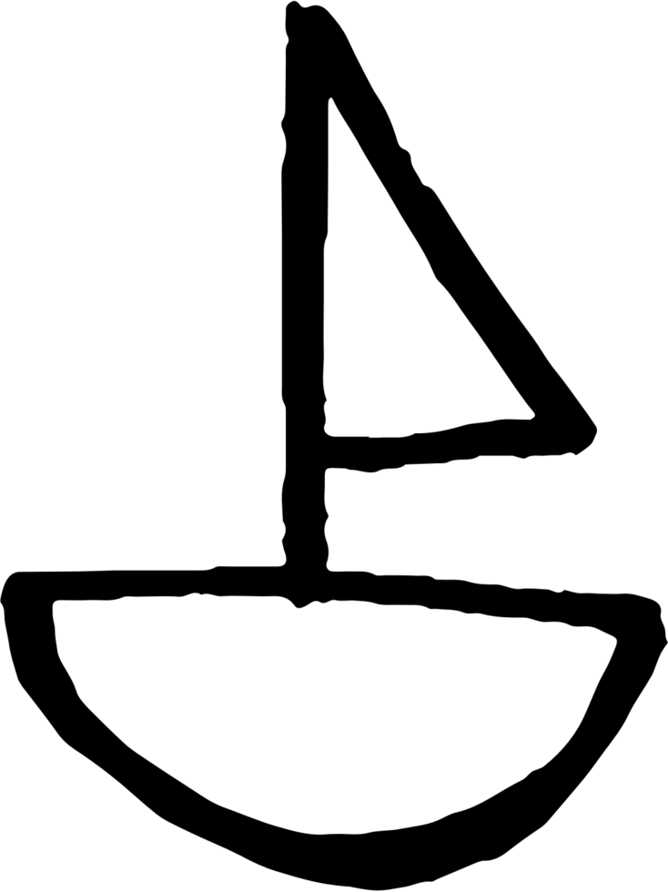 sailboat vector