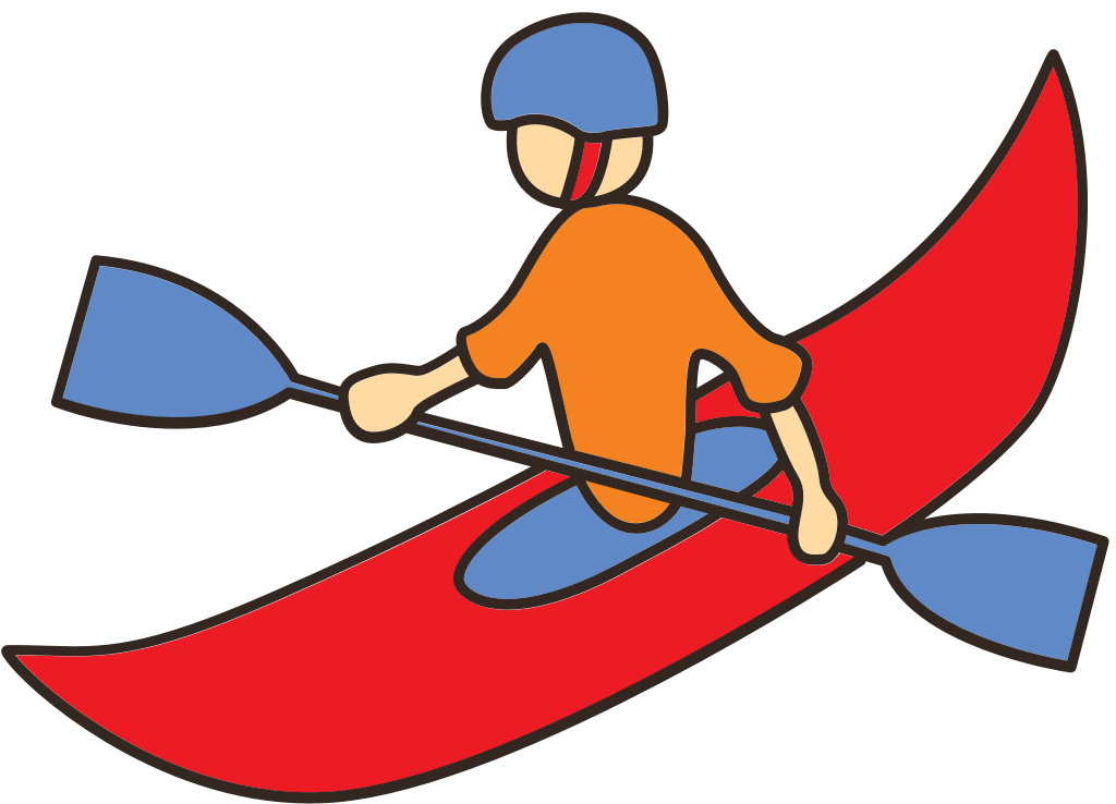 kayaking vector