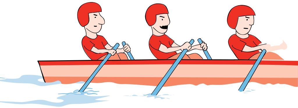 canoe sprint vector