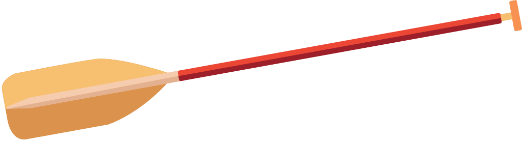 canoe paddle vector