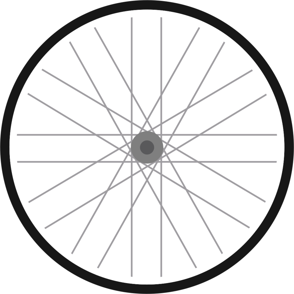 bicycle wheel vector