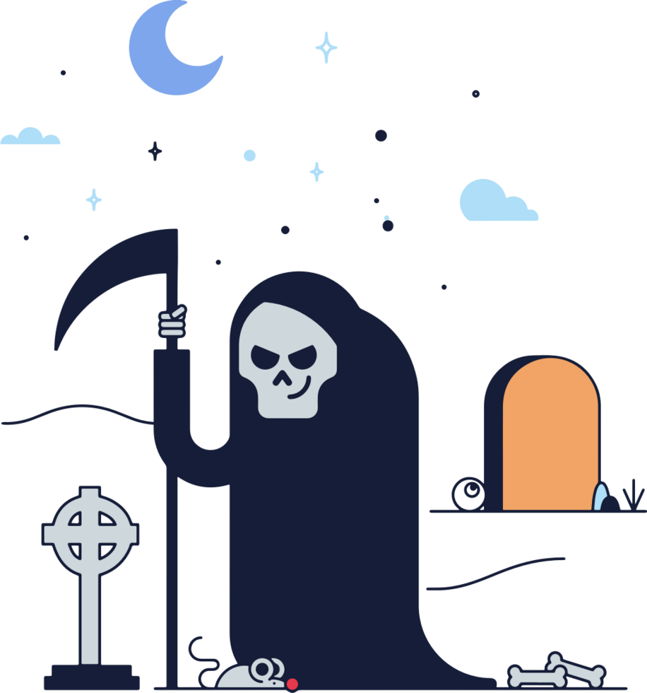 Death grim reaper vector