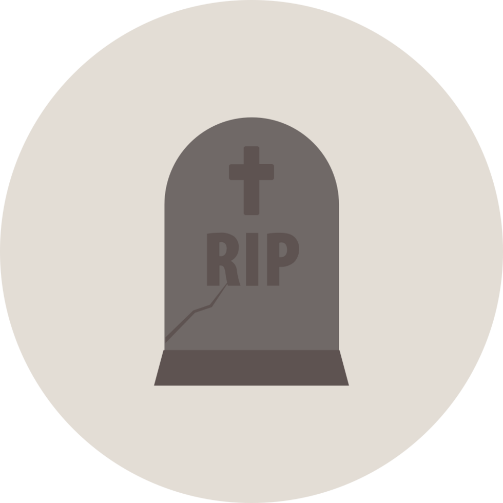 Death tomb stone vector