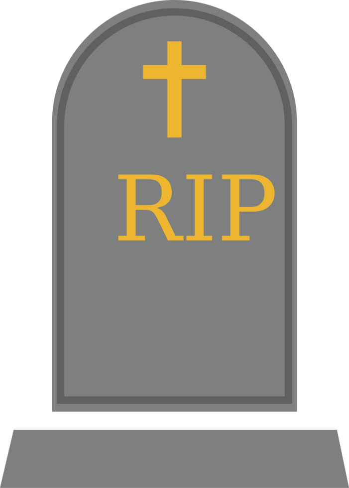 Death tomb stone vector