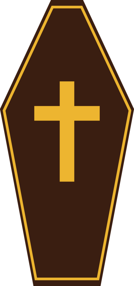 Death coffin vector